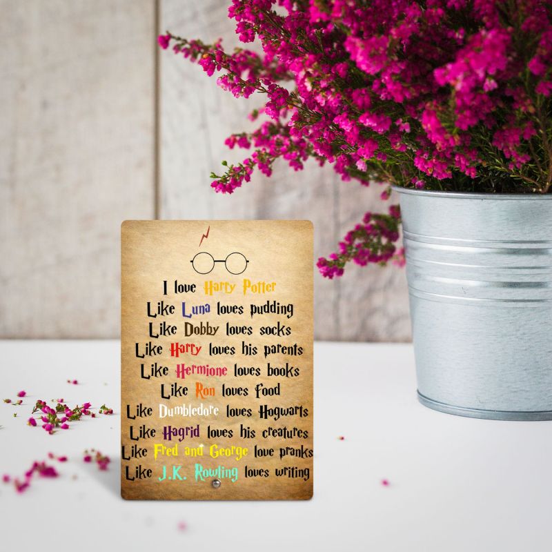 Acrylic Harry Potter Quote Printed Tabletop Frame Harry Potter Theme Return Gift Birthday Gift For Kids, Friends & Harry Potter Fans Bedroom, Living Room & Office Decor